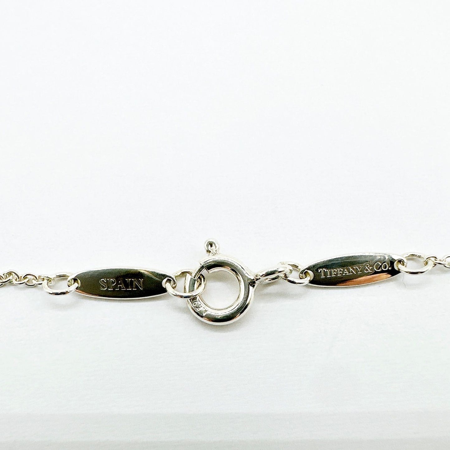 Tiffany & Co Open Heart Silver Necklace 40 cm — view 6