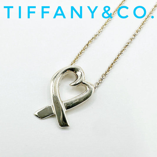 Tiffany & Co Loving Heart Silver Necklace 40 cm
