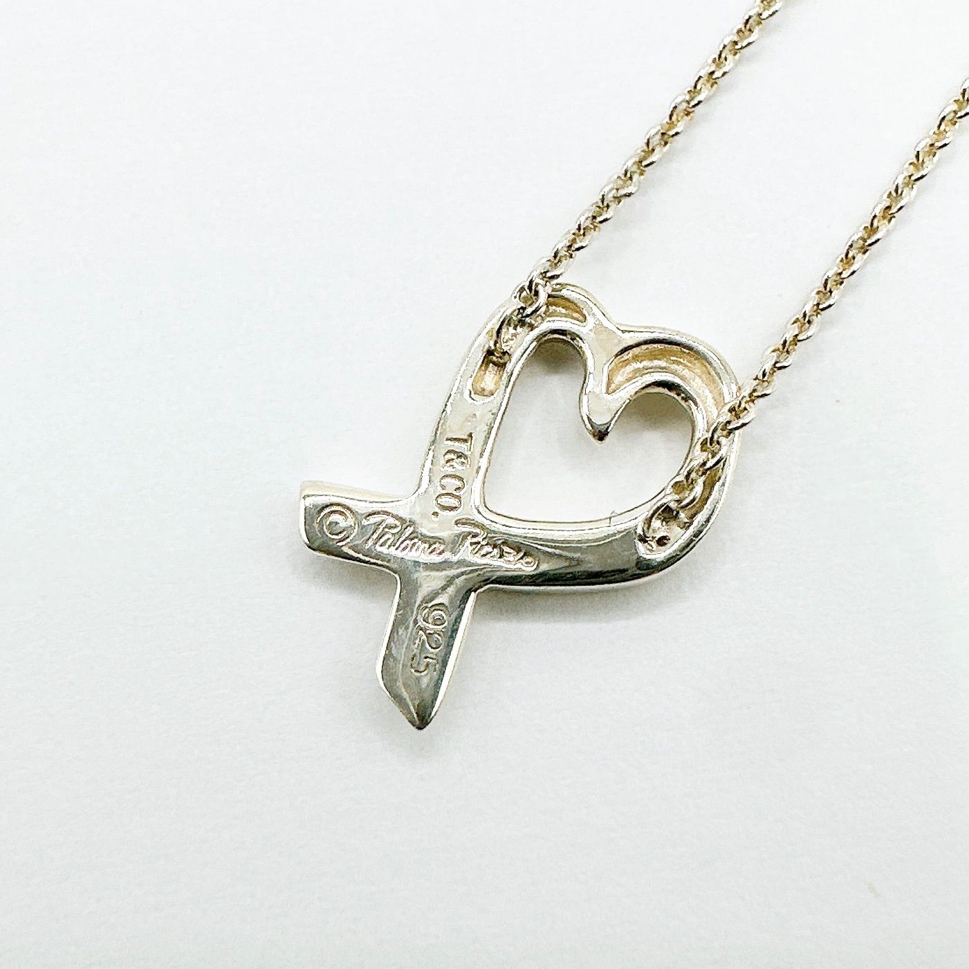 Tiffany & Co Loving Heart Silver Necklace 40 cm — view 3