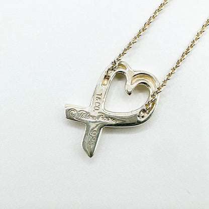 Tiffany & Co Loving Heart Silver Necklace 40 cm — view 3