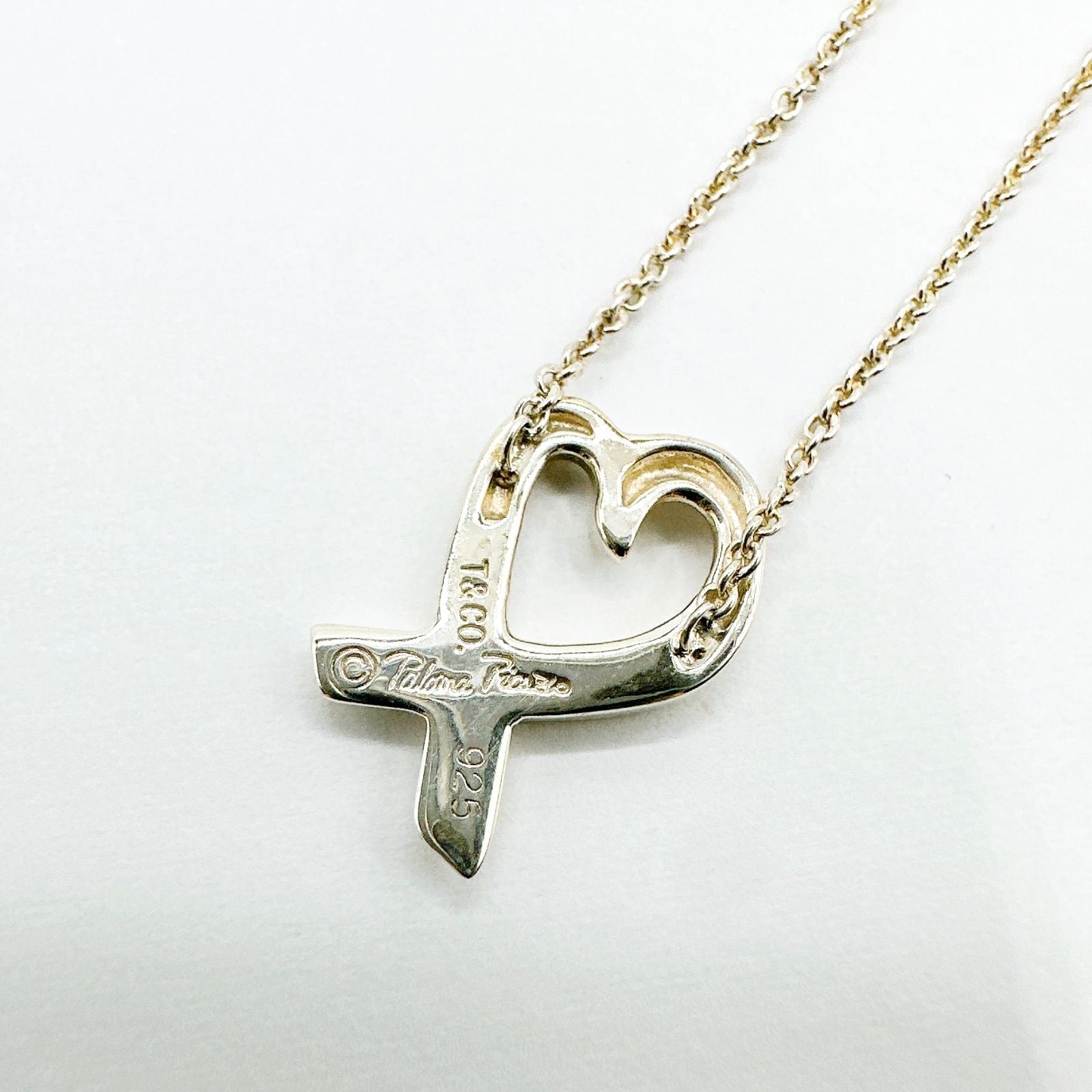 Tiffany & Co Loving Heart Silver Necklace 40 cm — view 2