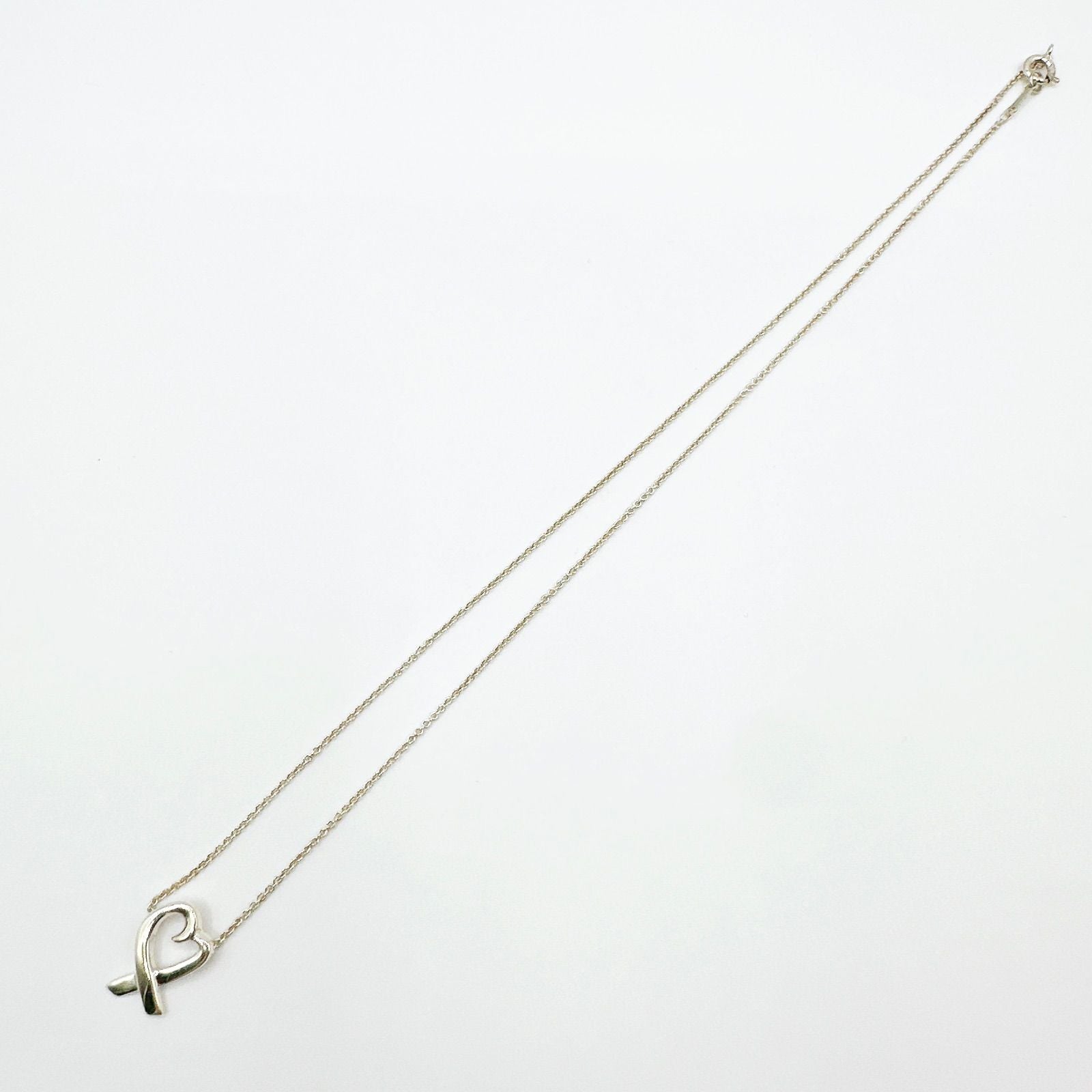 Tiffany & Co Loving Heart Silver Necklace 40 cm — view 7