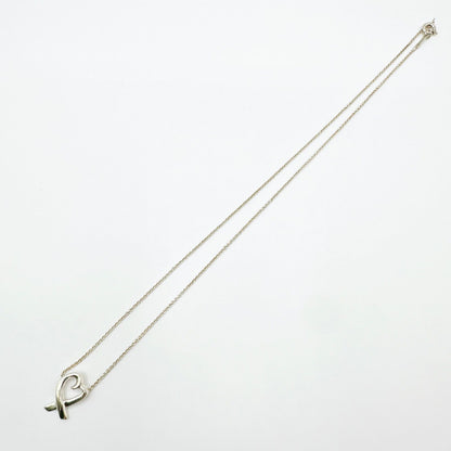 Tiffany & Co Loving Heart Silver Necklace 40 cm — view 7