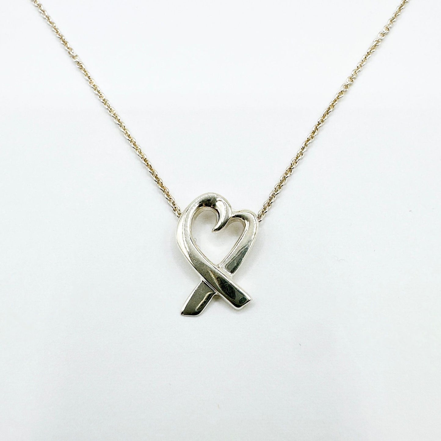 Tiffany & Co Loving Heart Silver Necklace 40 cm — view 6