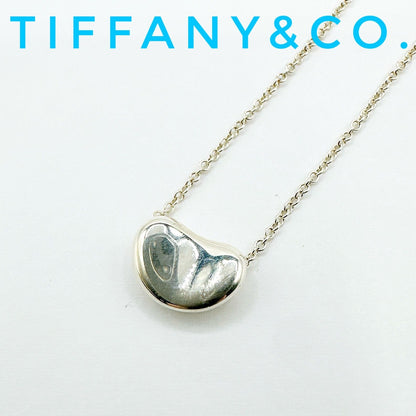Tiffany & Co Bean Silver Necklace 41.5 cm