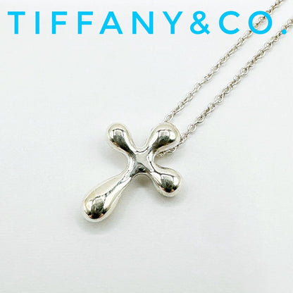Tiffany & Co Cross Silver Necklace 45 cm
