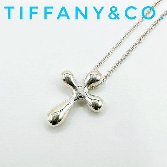 Tiffany & Co Cross Silver Necklace 45 cm