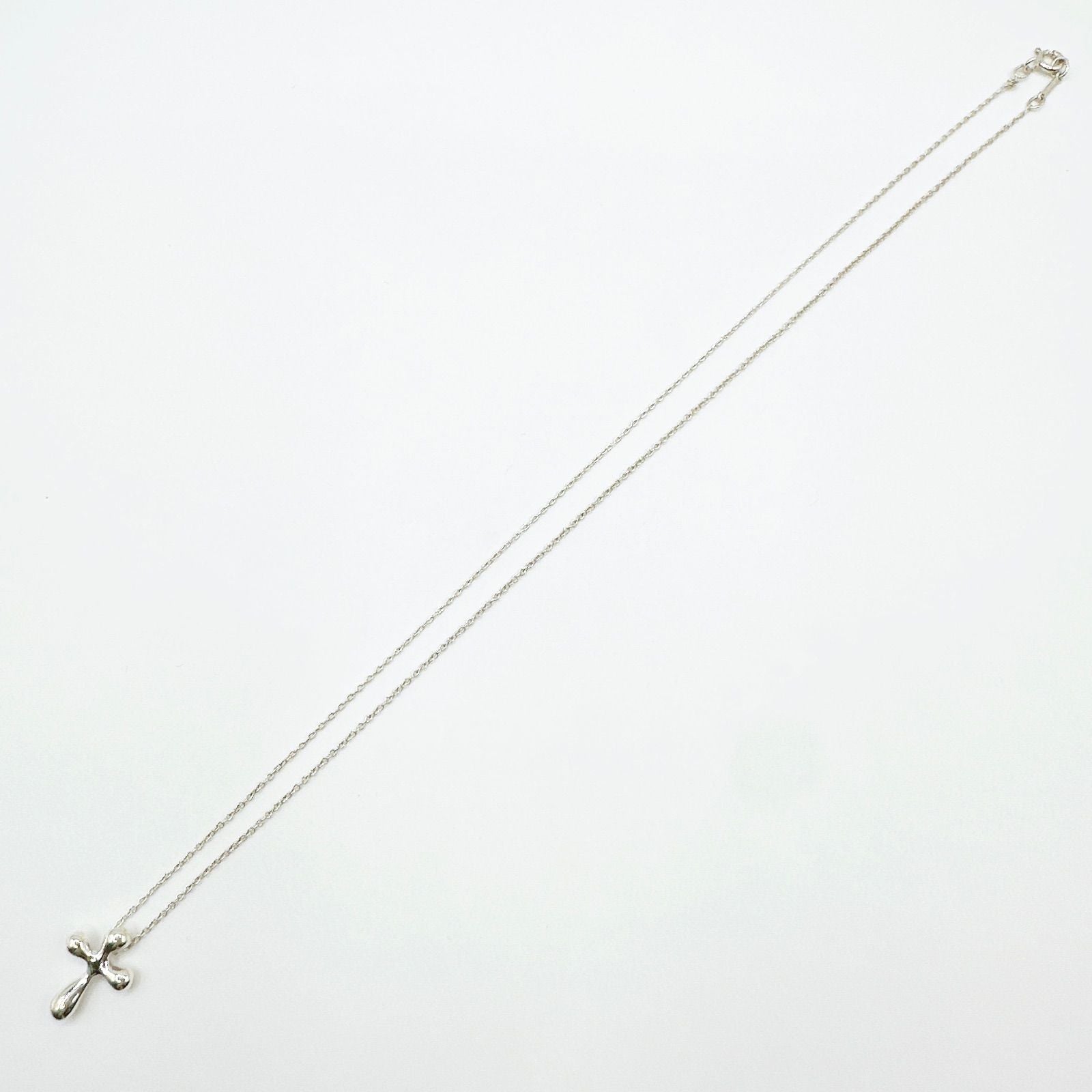 Tiffany & Co Cross Silver Necklace 45 cm — view 7