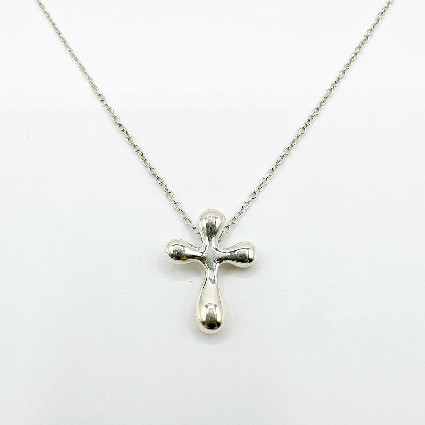 Tiffany & Co Cross Silver Necklace 45 cm — view 6