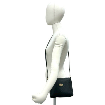 Gucci Vintage Micro GG Logo Leather Mini Shoulder Bag Pochette Black — view 2