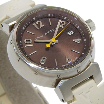 Louis Vuitton Tambu Stainless Steel Mule Kuo Analog Display Brown Dial Watch — view 3