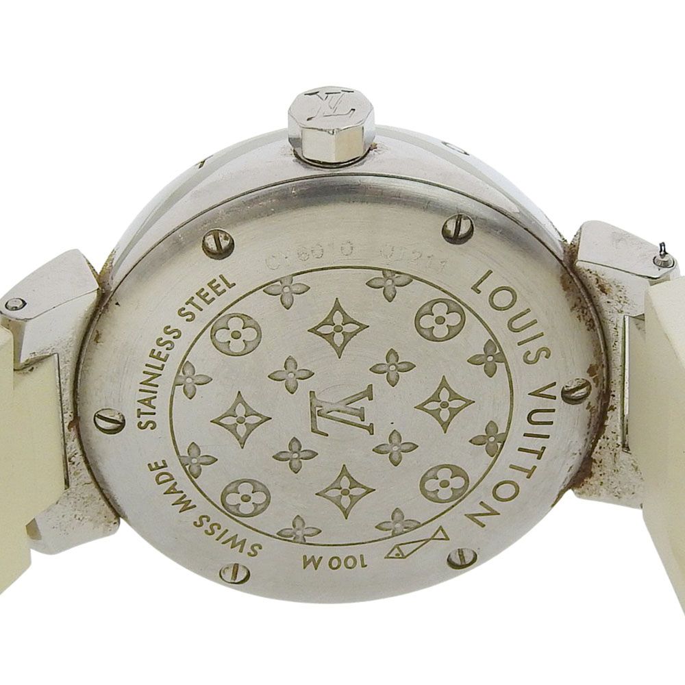 Louis Vuitton Tambu Stainless Steel Mule Kuo Analog Display Brown Dial Watch — view 5