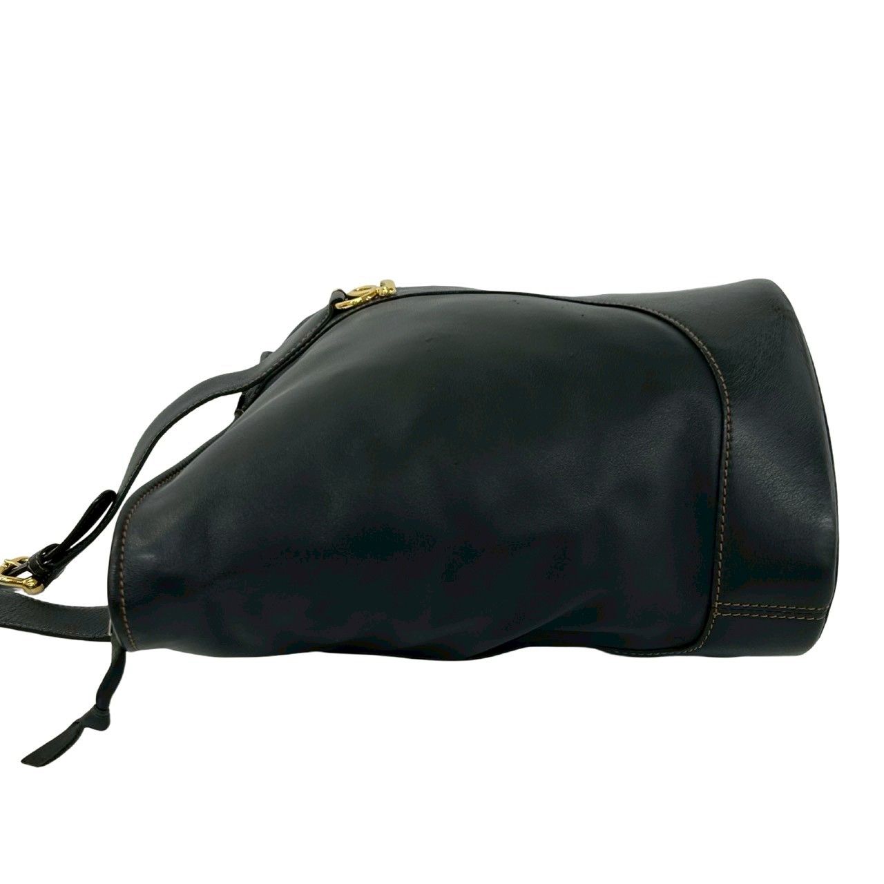 Loewe Vintage Anton Leather Shoulder Bag Crossbody Cross Black — view 5