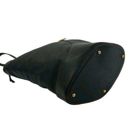 Loewe Vintage Anton Leather Shoulder Bag Crossbody Cross Black — view 7