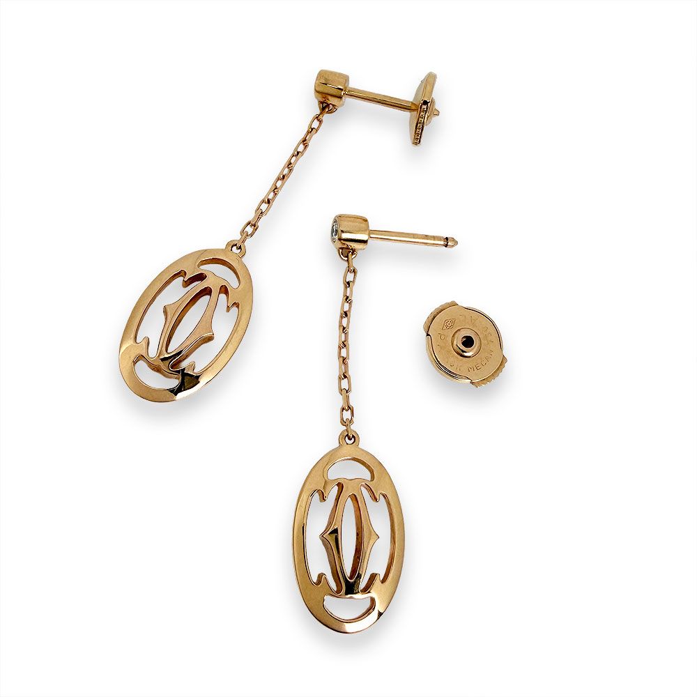 Cartier Logo Double Earrings — view 2