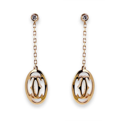Cartier Logo Double Earrings