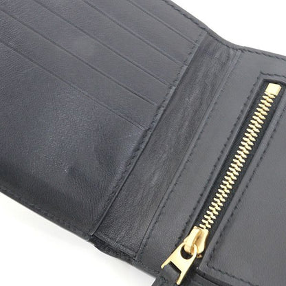 Bottega Veneta Patted Bifold Wallet Leather Black Lattice — view 4