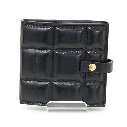 Bottega Veneta Patted Bifold Wallet Leather Black Lattice — view 2