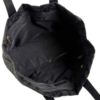 Chanel New Travel Line Tote Shoulder Black Nylon Canvas — view 9