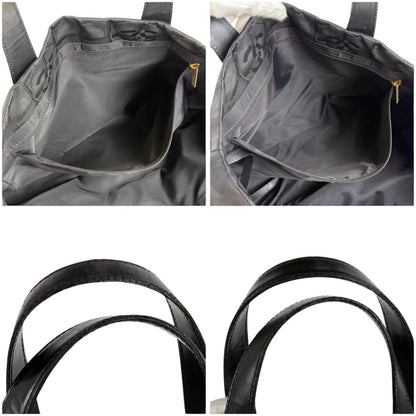 Chanel New Travel Line Tote Shoulder Black Nylon Canvas — view 8