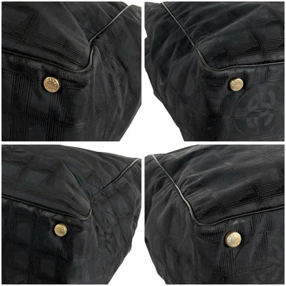 Chanel New Travel Line Tote Shoulder Black Nylon Canvas — view 6