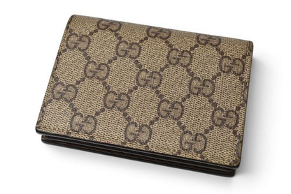 Gucci Mini Wallet Bifold Fold GG Supreme Bananya Print Beige — view 7
