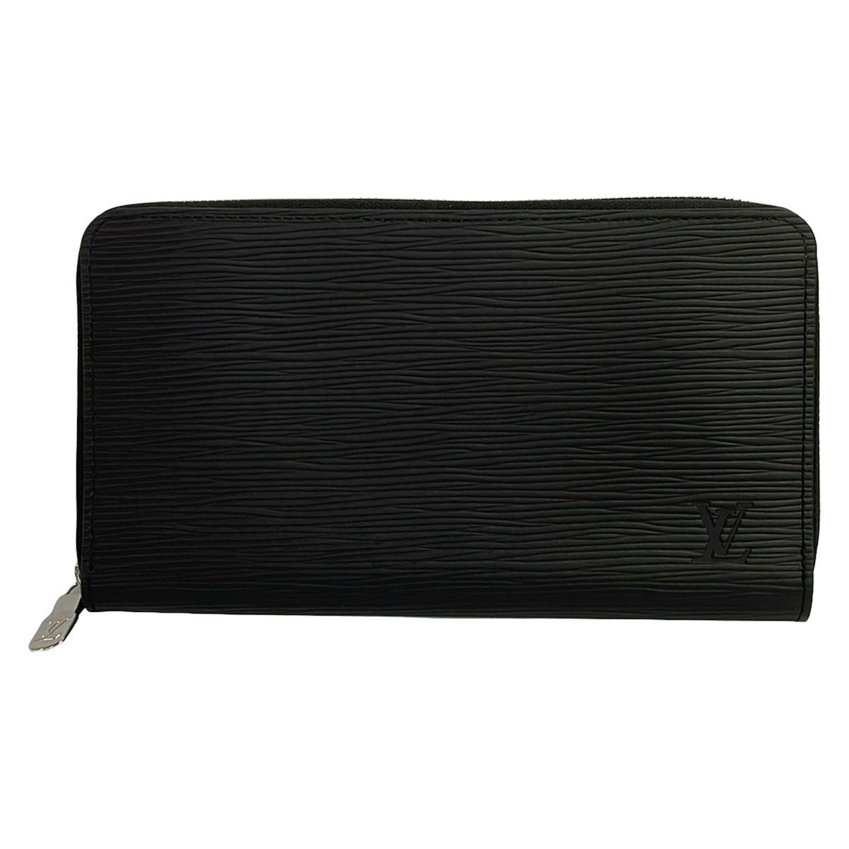 Louis Vuitton Wallet Epi Zippy Organizer NM Noir Leather Cowhide