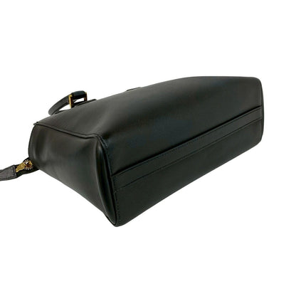 Prada Logo Saffiano Leather 2-Way Mini Tote Shoulder Bag Black — view 7