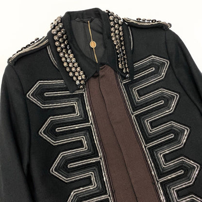 Gucci Dead Runway Studs Chain Decoration Napoleon Jacket 44 Frida Giannini — view 4