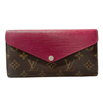 Louis Vuitton Wallet Monogram Portefeuille Marie le Long Fuchsia Leather