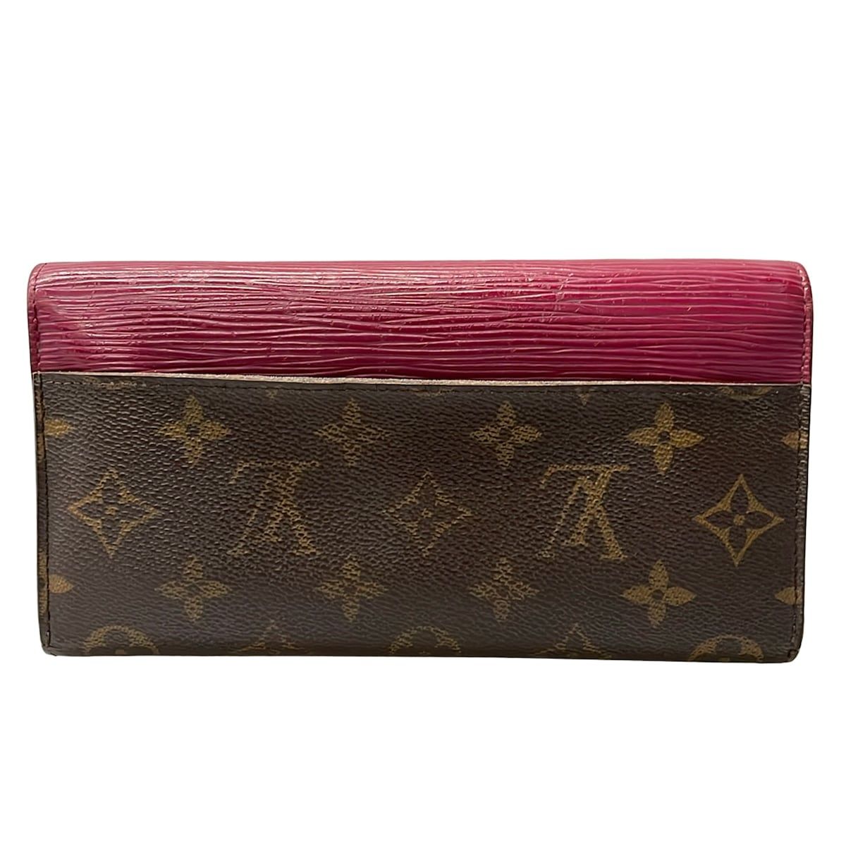 Louis Vuitton Wallet Monogram Portefeuille Marie le Long Fuchsia Leather — view 2
