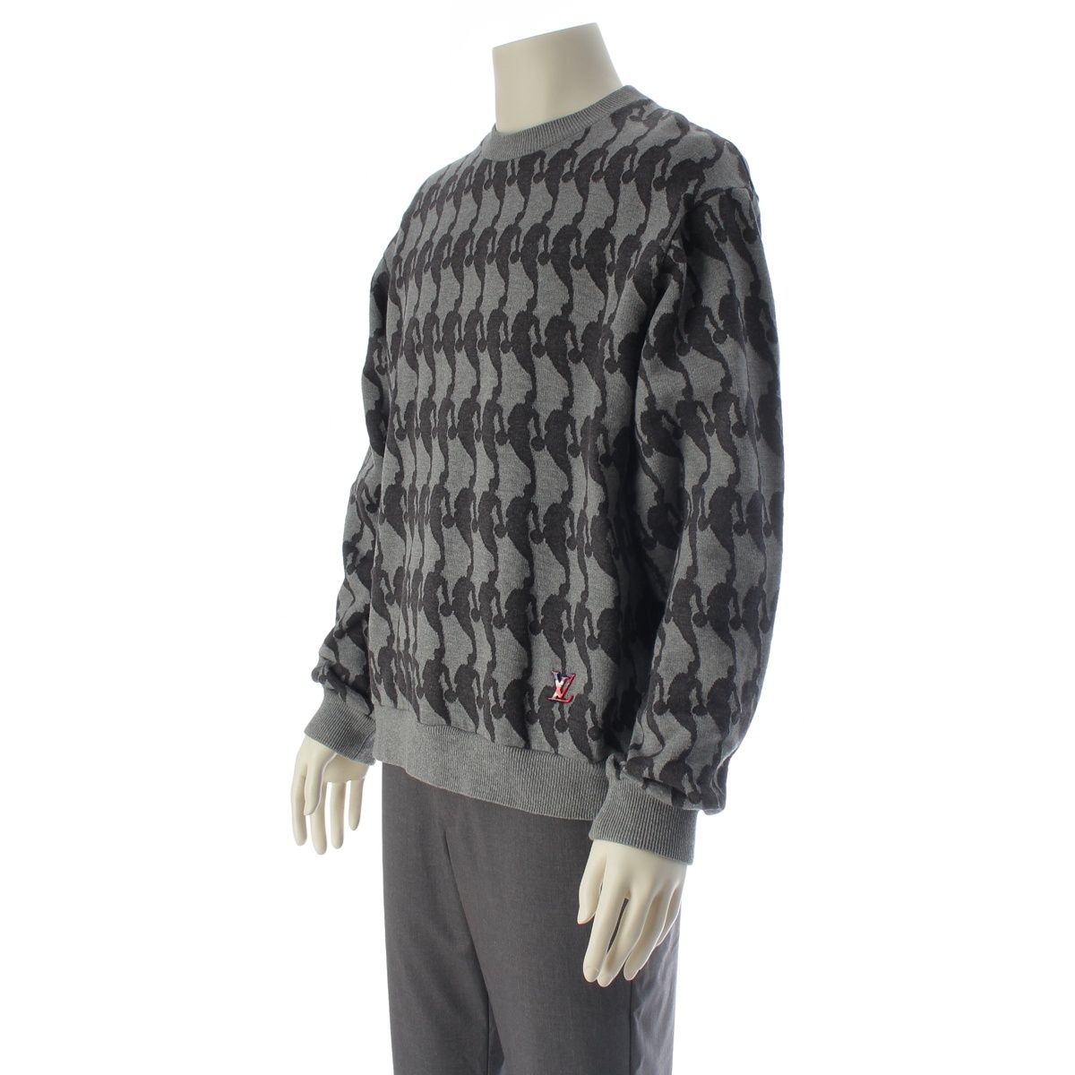 Louis Vuitton Nba LV Logo Sweatshirt Gray — view 2