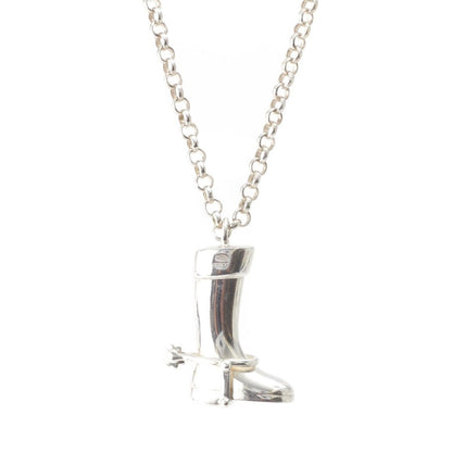 Gucci Boots Motif Chain Necklace 925 Sterling Silver — view 2