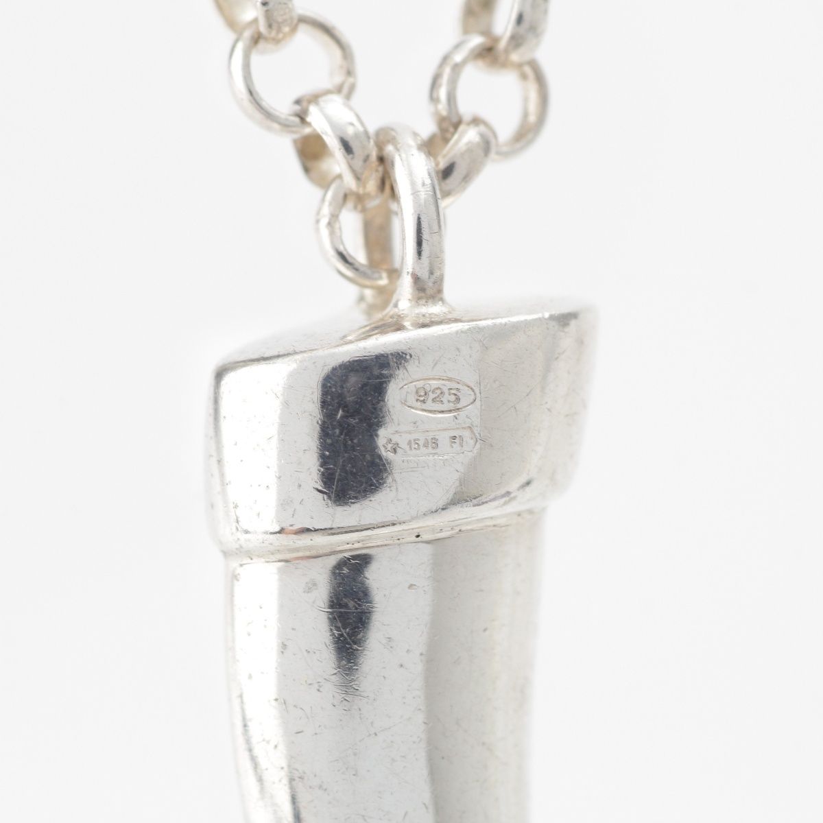 Gucci Boots Motif Chain Necklace 925 Sterling Silver — view 5