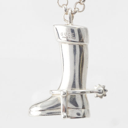 Gucci Boots Motif Chain Necklace 925 Sterling Silver — view 4