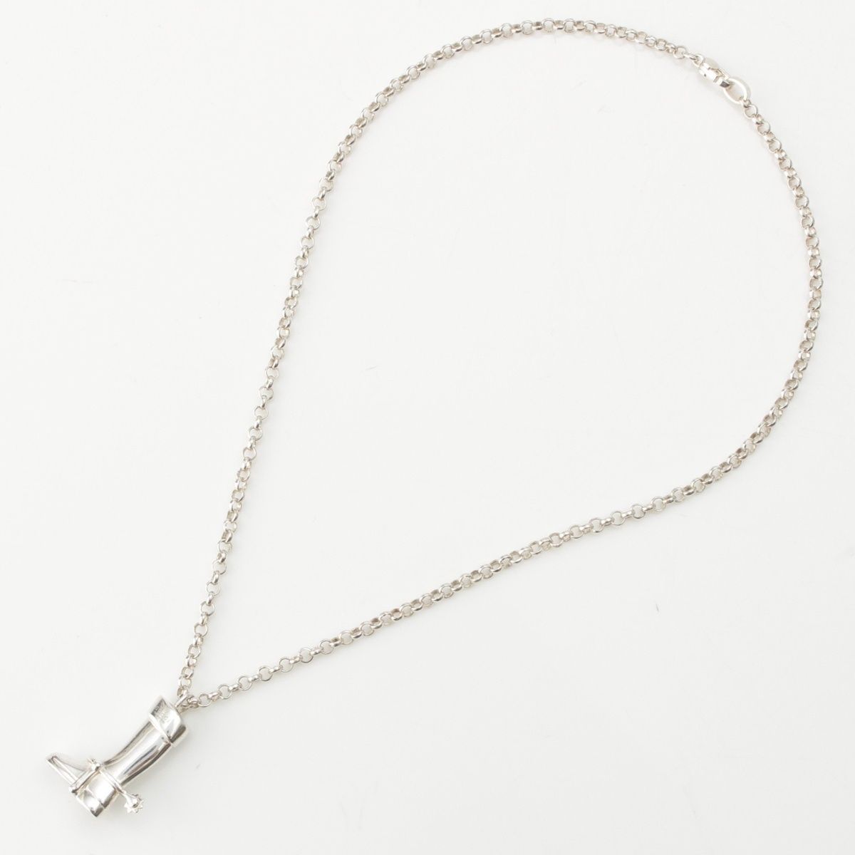 Gucci Boots Motif Chain Necklace 925 Sterling Silver — view 3