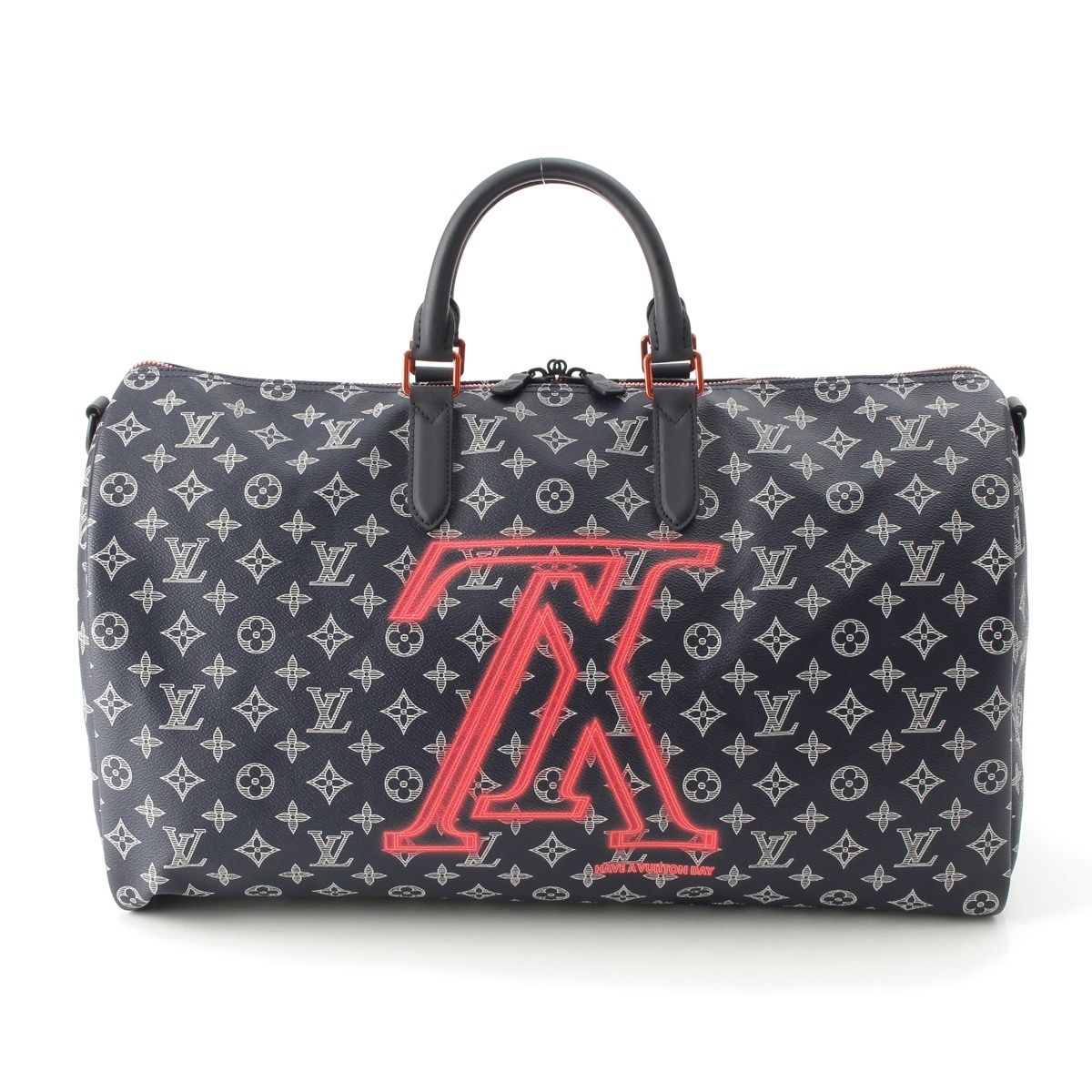 Louis Vuitton Keepall Bandouliere 50 Monogram Ink Upside Down Jacket Boston