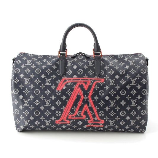 Louis Vuitton Keepall Bandouliere 50 Monogram Ink Upside Down Jacket Boston