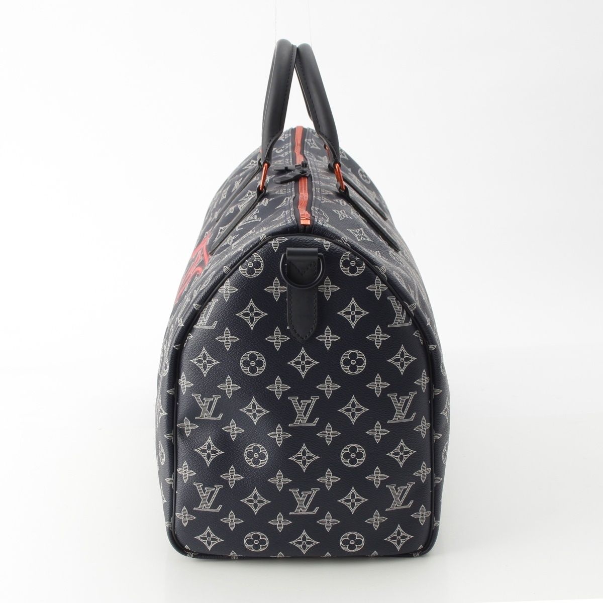 Louis Vuitton Keepall Bandouliere 50 Monogram Ink Upside Down Jacket Boston — view 4