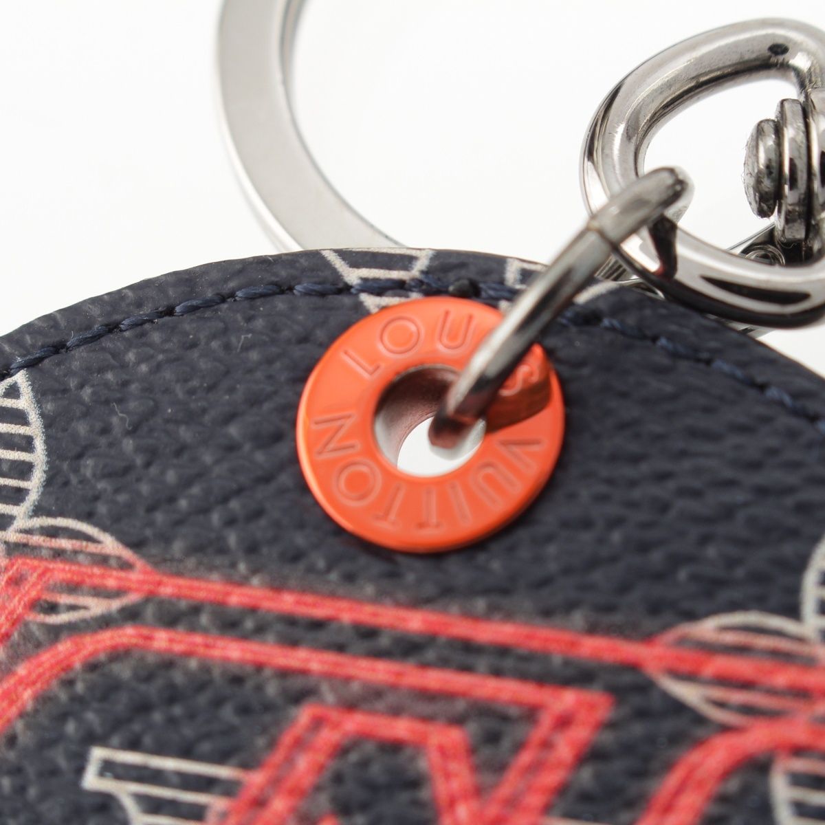 Louis Vuitton Monogram Ink Upside Down Jacket Key Holder Navy — view 4
