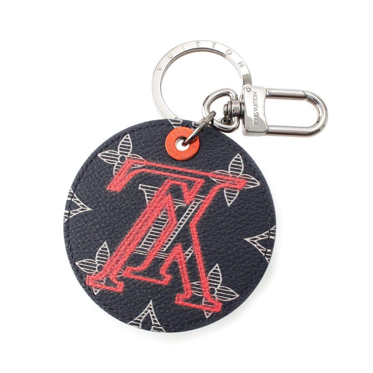 Louis Vuitton Monogram Ink Upside Down Jacket Key Holder Navy