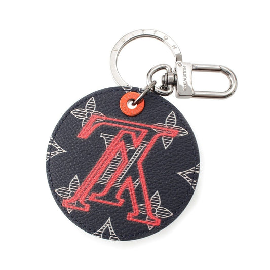 Louis Vuitton Monogram Ink Upside Down Jacket Key Holder Navy