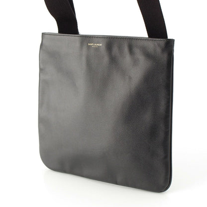 Saint Laurent Crossbody Leather Shoulder Bag Black — view 2