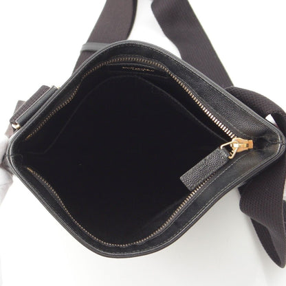 Saint Laurent Crossbody Leather Shoulder Bag Black — view 6