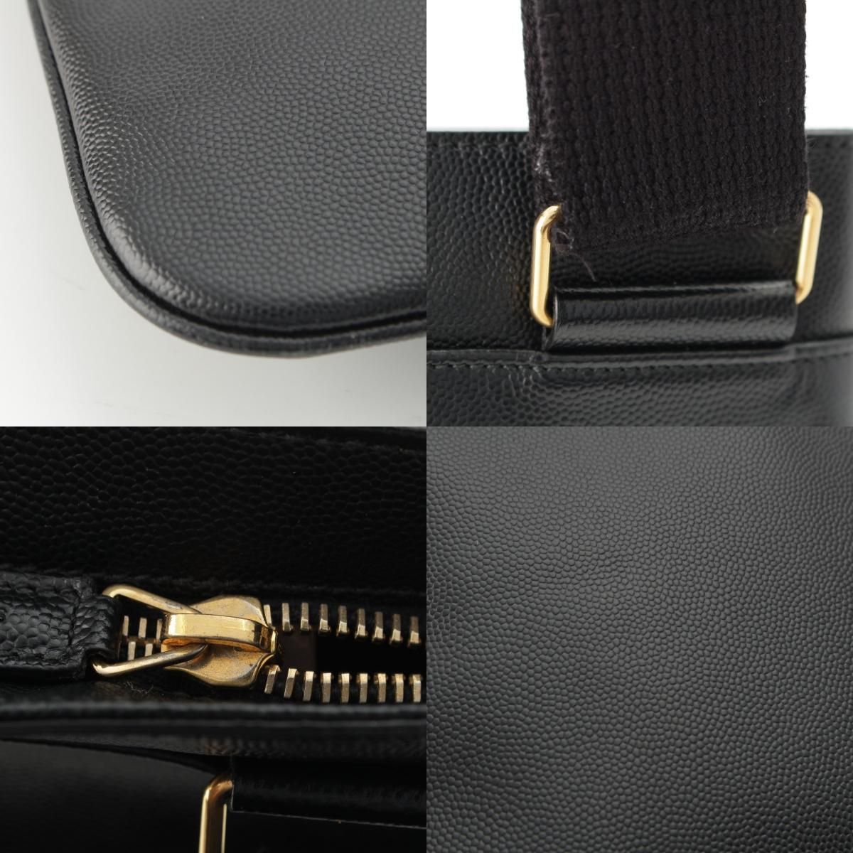 Saint Laurent Crossbody Leather Shoulder Bag Black — view 9