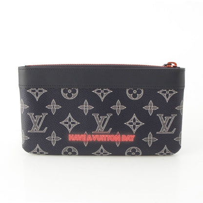 Louis Vuitton Pochette Apollo PM Monogram Ink Zip Pouch Navy — view 2
