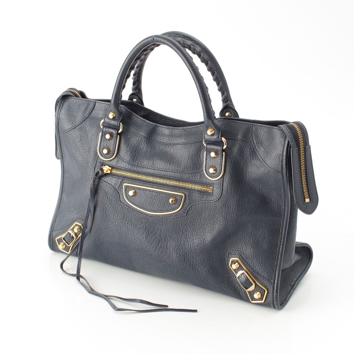 Balenciaga the City Leather 2-Way Shoulder Handbag Blue — view 2