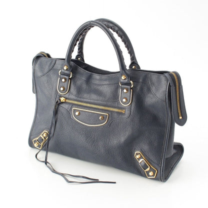 Balenciaga the City Leather 2-Way Shoulder Handbag Blue — view 2