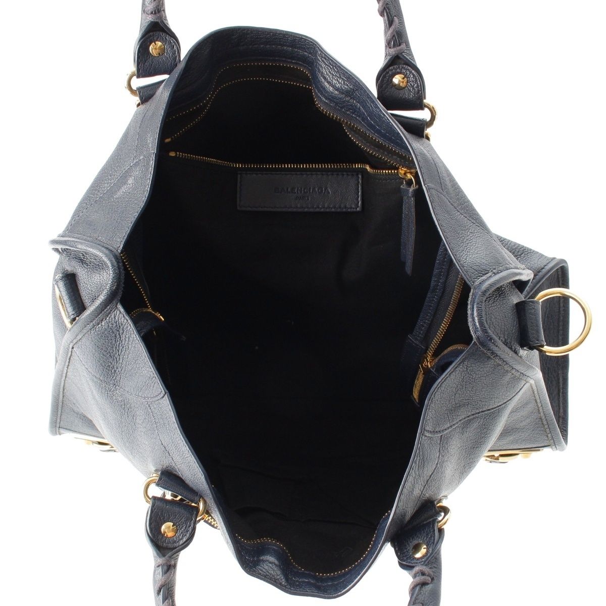 Balenciaga the City Leather 2-Way Shoulder Handbag Blue — view 6