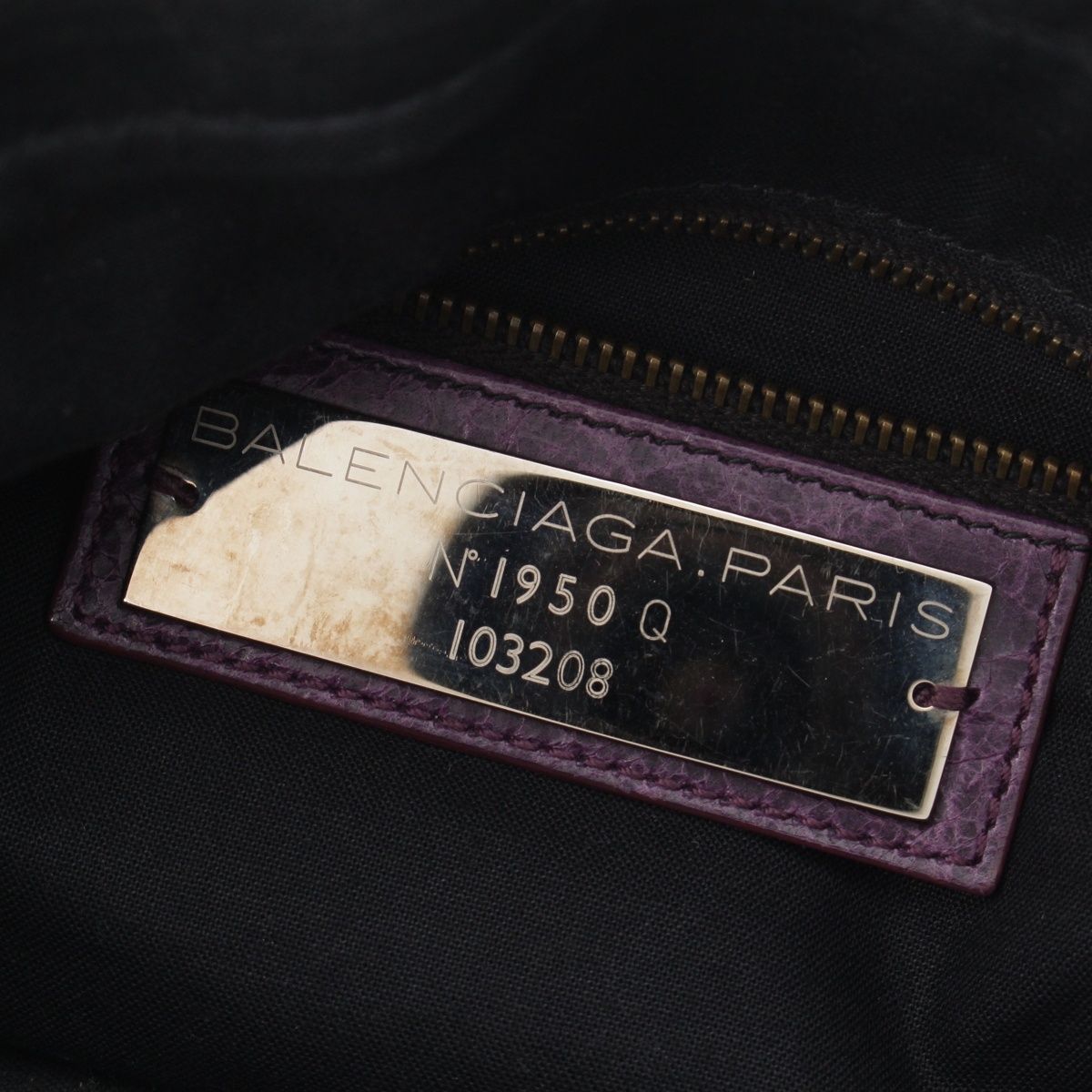 Balenciaga the Fast Leather 2-Way Shoulder Handbag Purple — view 7